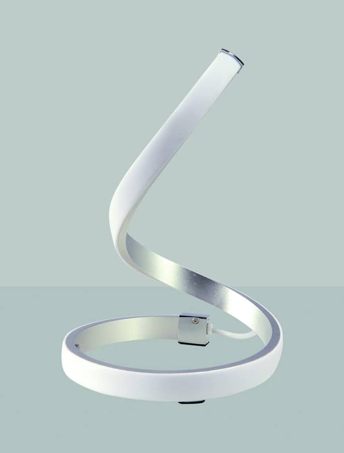 Mantra Nur Plata Cromo Sobremesa LED gris oscuro 4986