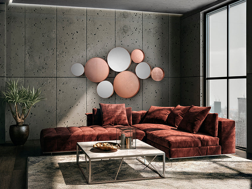 Schuller Malmo Espejo oro rosa 165x90 498692