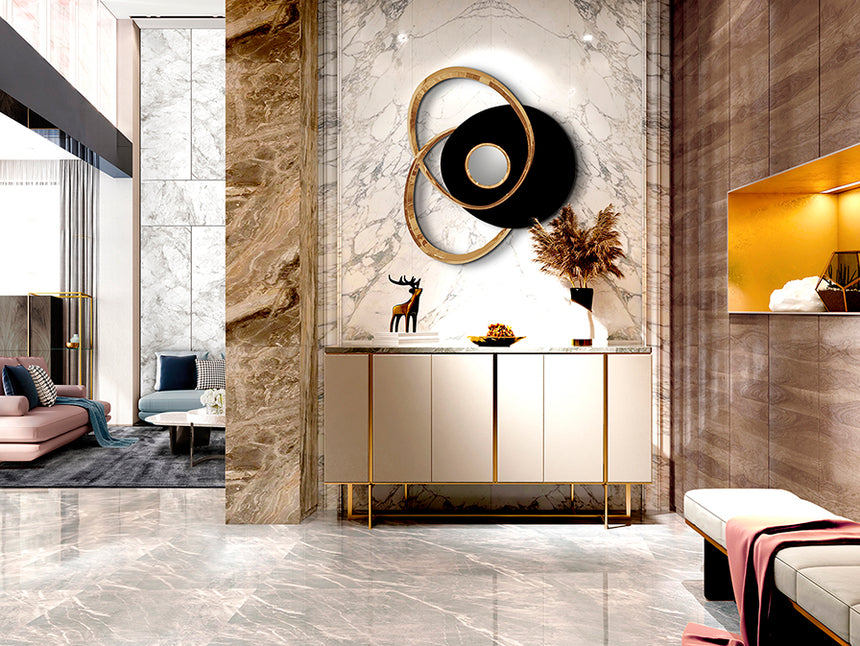 Schuller Trio Wall Sculpture black/rose gold 498722