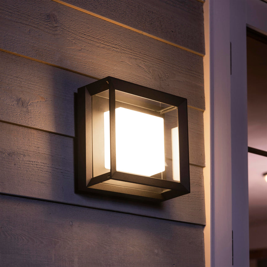 Philips Hue White and Color Ambiance Aplique de pared Econic negro RGBW 15W IP44 1743830P7 - imagen 3