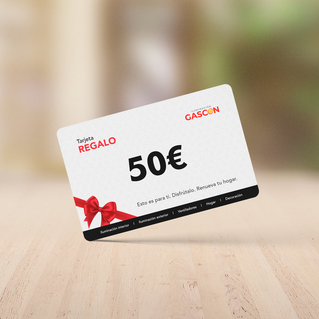 Tarjeta de regalo GASCÓN
