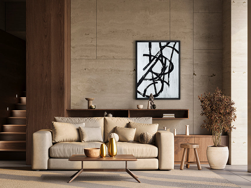 Schuller Graphos blanco Cuadro 75x100 500821