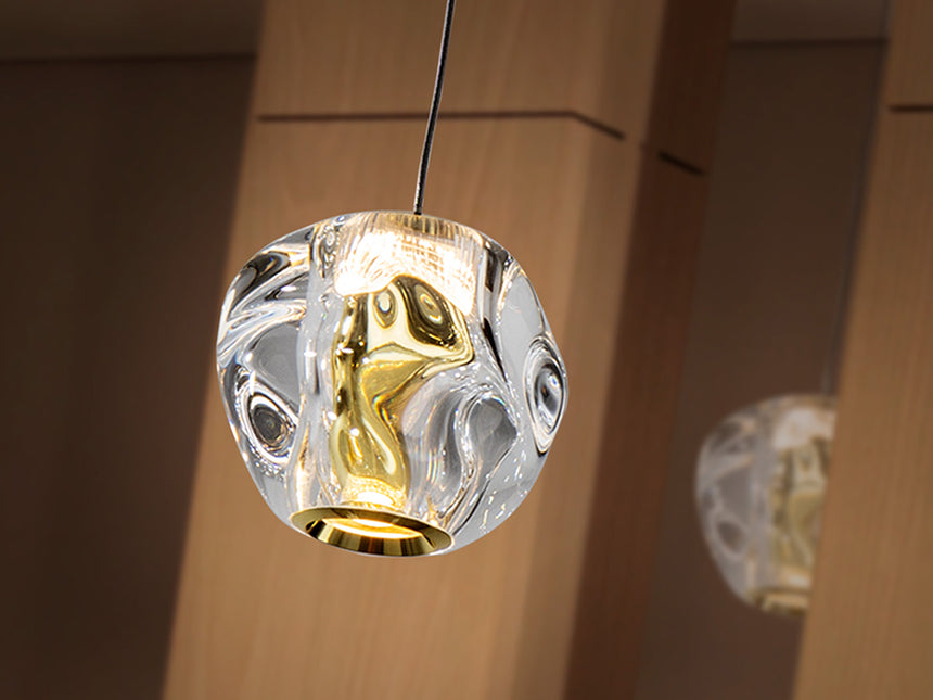 Schuller Zaria 1-Light Pendant Ceiling Lamp, Gold and Black, 502160