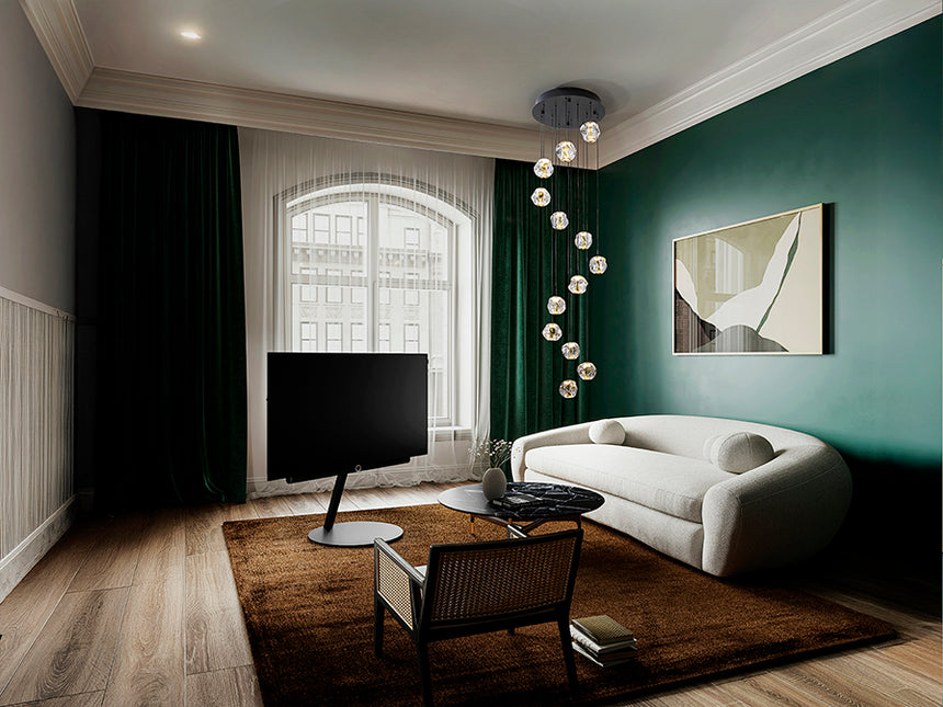 Schuller Zaria Large Pendant Ceiling Light 13 Lights Gold and Black D60 Dimmable 502368