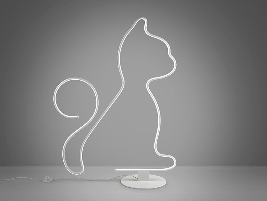 Schuller Cat Lámpara pie salón blanco 503792