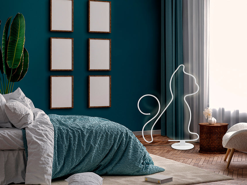 Schuller Cat Lámpara pie salón blanco 503792