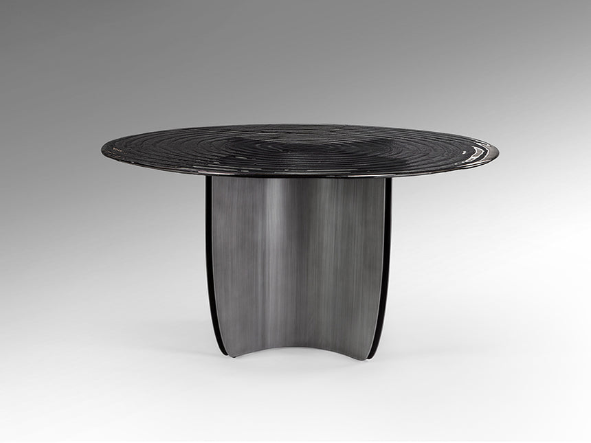 Mesa de comedor Schuller Night gris 75cm 503846