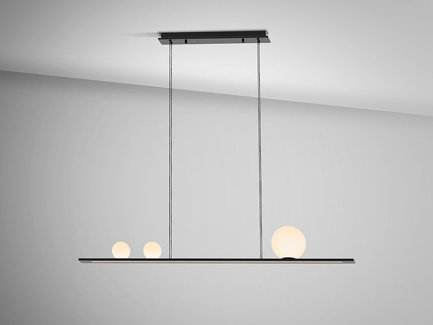 Lámpara de techo colgante bolas Schuller Mila negro y blanco 3000K 504324 - imagen 5