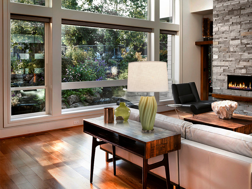 Lámpara de sobremesa Schuller Salome grande 1 luz verde y cromo cerámica 70cm 504645 - vista alternativa