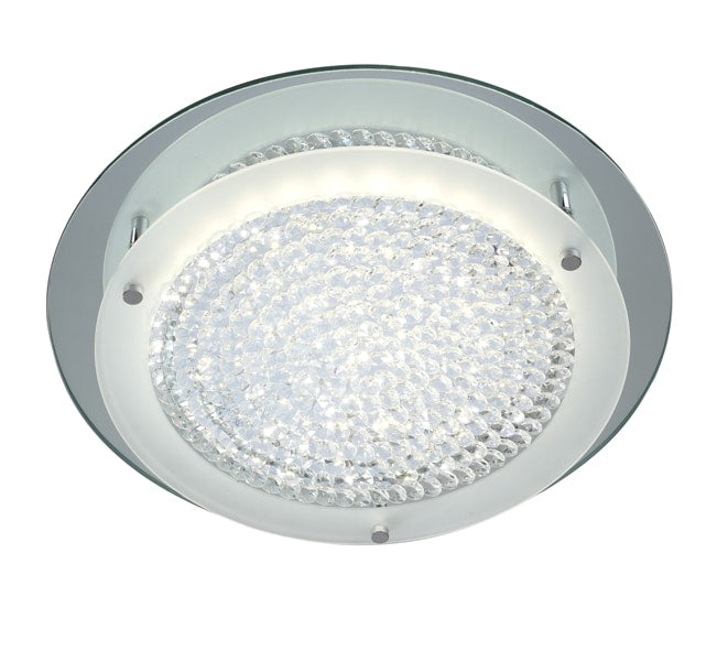 Mantra Crystal LED Mirror Plafón LED gris oscuro 5091