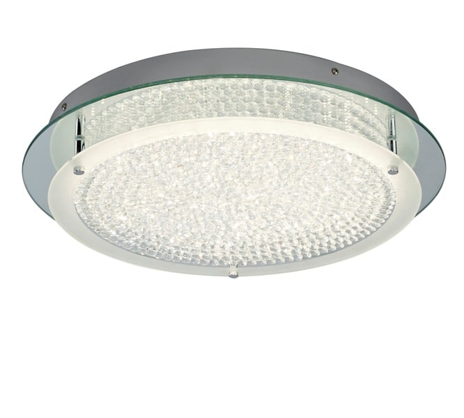 Mantra Crystal LED Mirror Plafón LED gris oscuro 5092