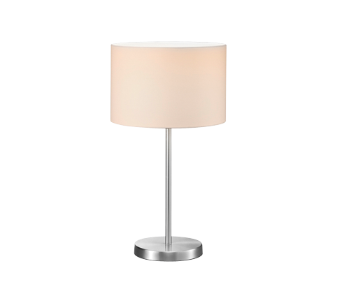 Lámpara de sobremesa grande Trio Hotel níquel mate 55cm 511100101
