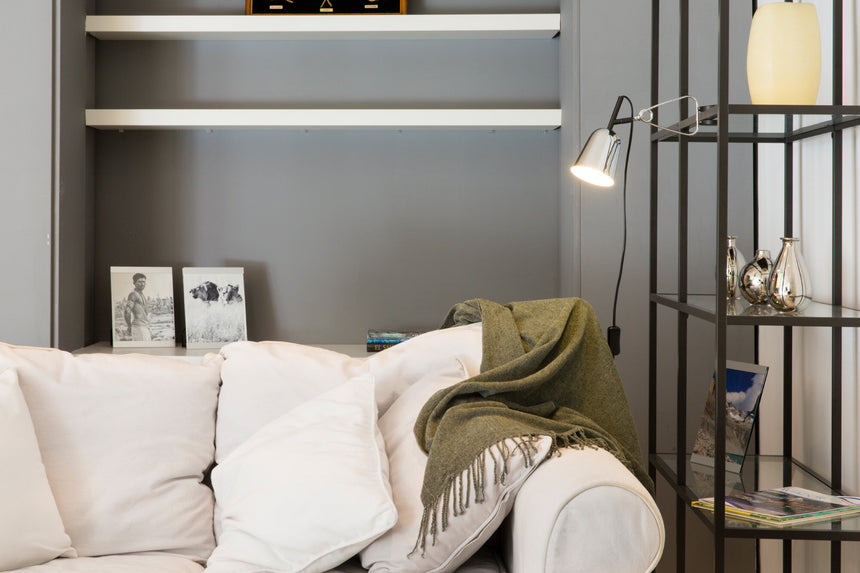 Faro STUDIO Chrome and white clamp lamp 51134