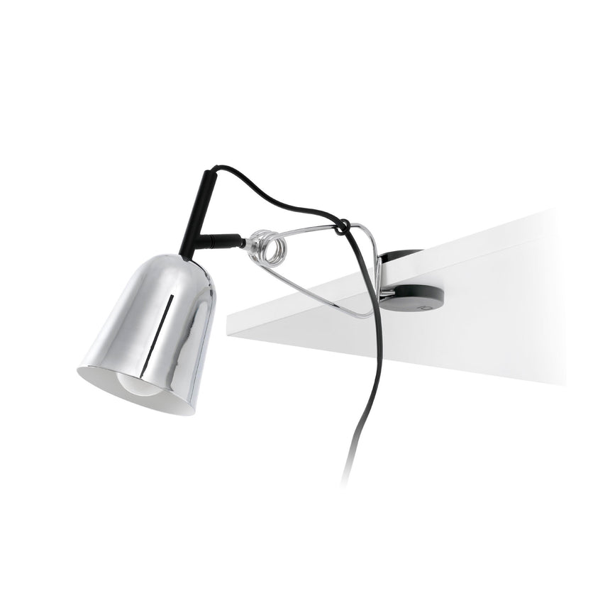Faro STUDIO Chrome and white clamp lamp 51134