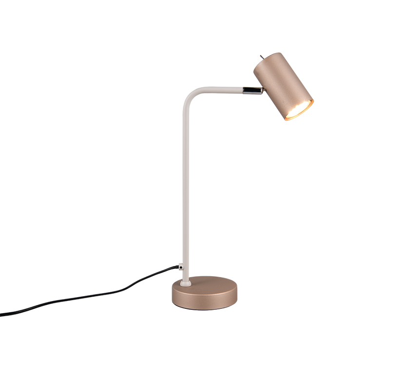 Lámpara de sobremesa Trio Marley LED marrón café 3000K 45cm 512400165