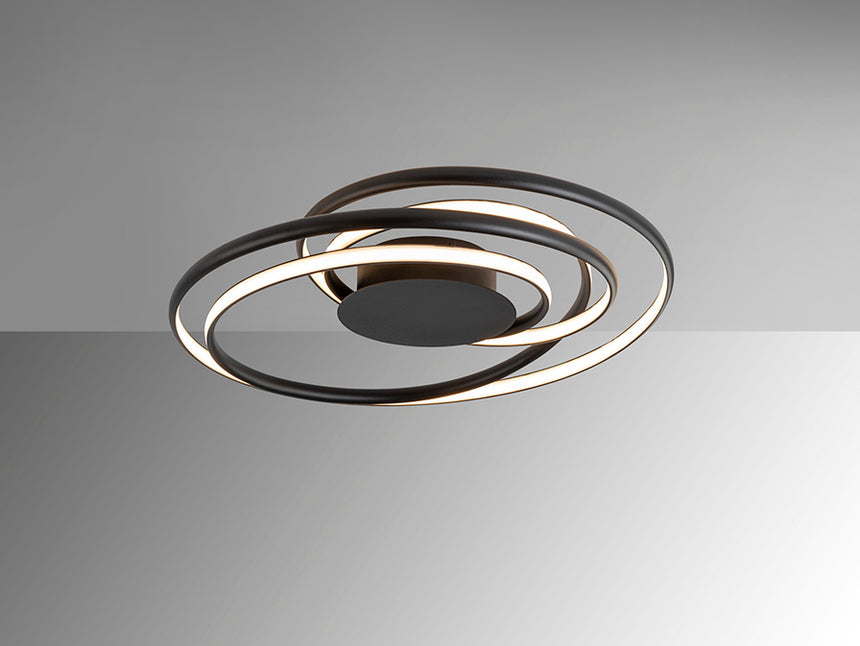 Plafón Schuller Danza LED negro 3000K Ø64cm 513061 - imagen 4