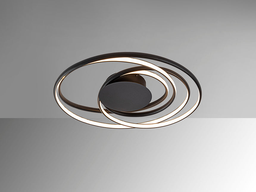 Schuller Dance LED Ceiling Light Black D70 513061