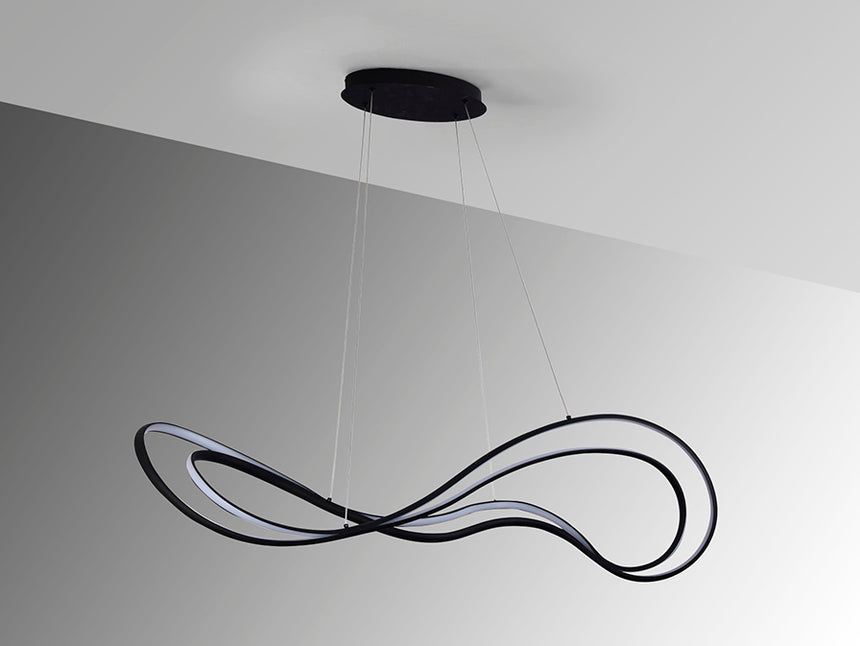 Lámpara de techo colgante Schuller Danza negro 3000K 513177 - imagen 5