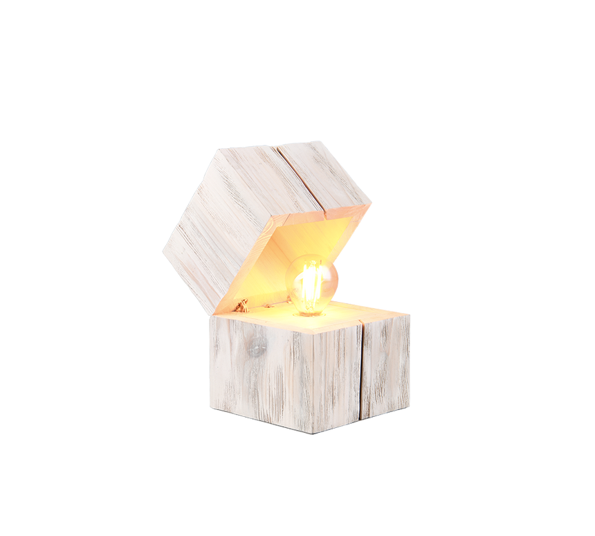 Lámpara de sobremesa Trio Treasure LED madera 2700K blanco — ref. 514110101 (5)
