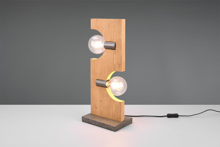 Lámpara de sobremesa Trio Tailor LED natural finish 2700K 52,5cm 514300230