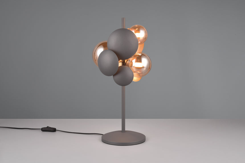 Lámpara de sobremesa Trio Bubble LED antracita 3000K 50cm 517400342