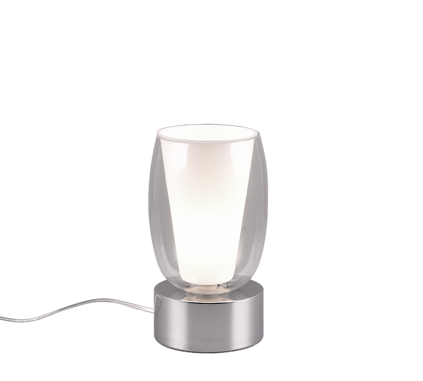 Lámpara de sobremesa Trio Barret LED cromo táctil 3000K 5