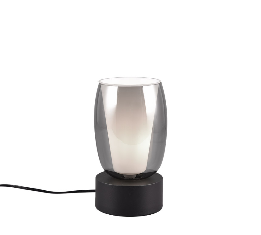Lámpara de sobremesa Trio Barret LED negro mate táctil 3000K 5