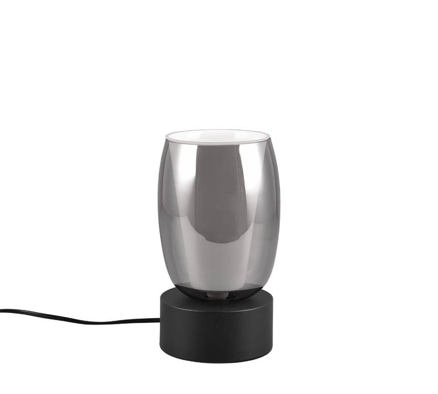 Lámpara de sobremesa Trio Barret LED negro mate táctil 3000K 517500154