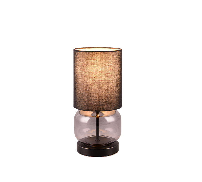 Lámpara de sobremesa Trio Elio negro mate 517800154