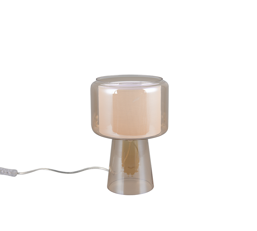 Lámpara de sobremesa Trio Rocka LED amber-colored 2700K 519900113