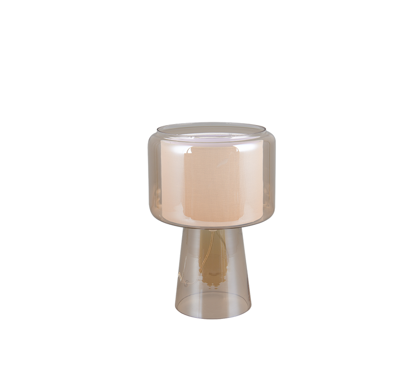 Lámpara de sobremesa Trio Rocka LED amber-colored 2700K 519900113