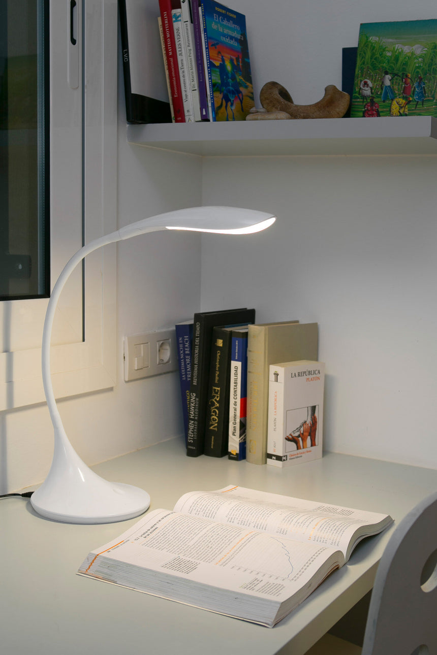 Lámpara de mesa Faro Otto LED blanco mate 4000K 52065
