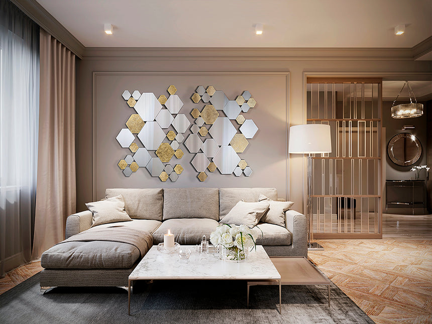 Espejo Schuller Nadia pan de oro y negro 92x121cm 521192 - imagen 6