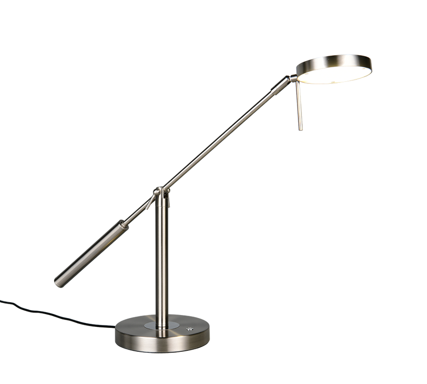 Lámpara de sobremesa Trio Monza LED níquel mate 52cm 523310907