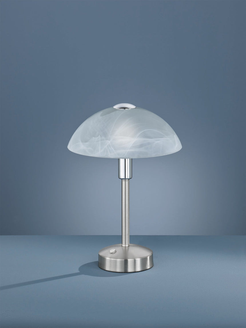 Lámpara de sobremesa Trio Donna LED táctil 3000K níquel mate — ref. 525790107 (1)