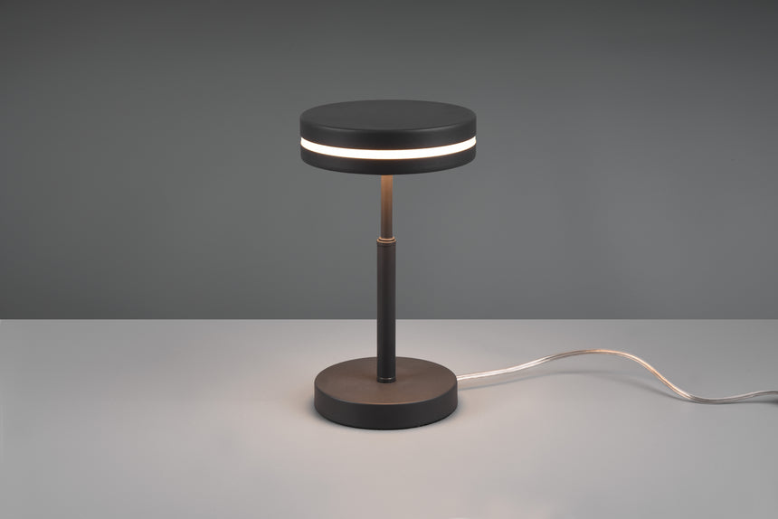 Trio Franklin Anthracite Metal LED Table Lamp 526510142