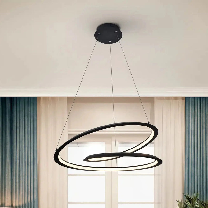 Schuller Looping Pendant Ceiling Lamp Black Ø60 527583
