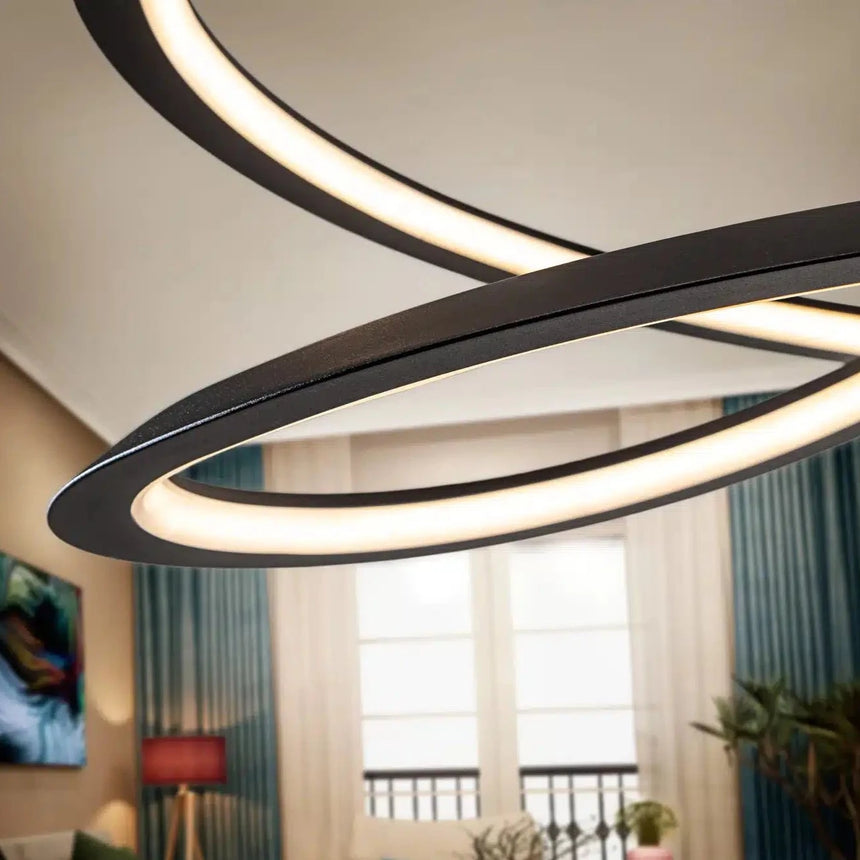 Schuller Looping Pendant Ceiling Lamp Black Ø60 527583