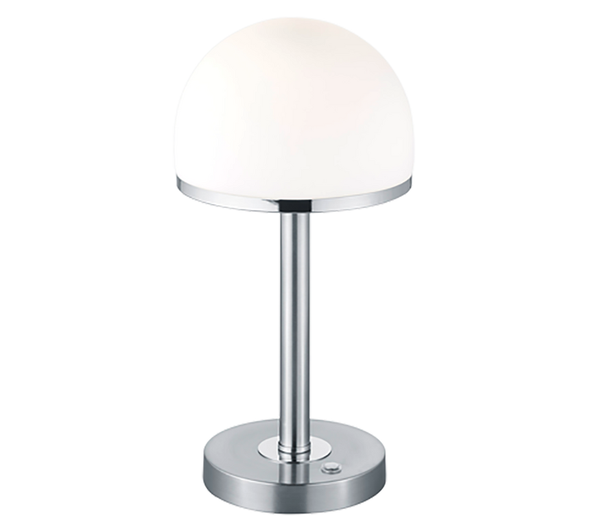 Lámpara de sobremesa Trio Berlin LED níquel mate táctil 3000K 39cm 5