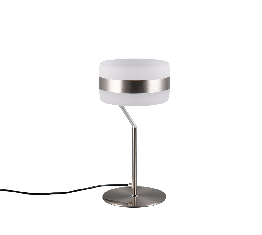 Lámpara de sobremesa Trio Dios LED níquel mate 531410107