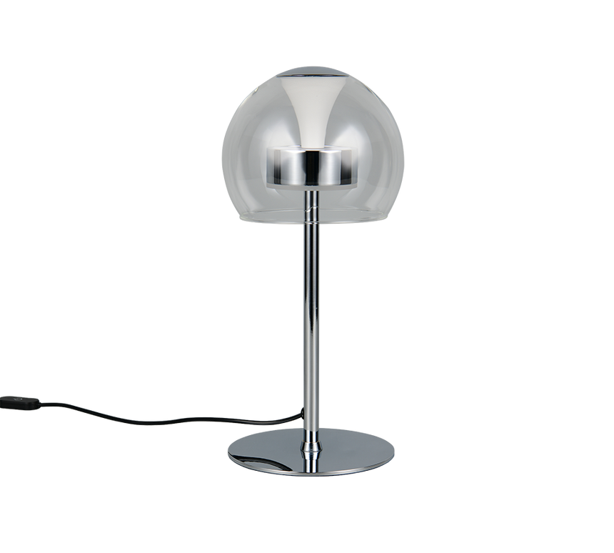 Lámpara de sobremesa Trio Flynt LED cromo 35cm 531610106