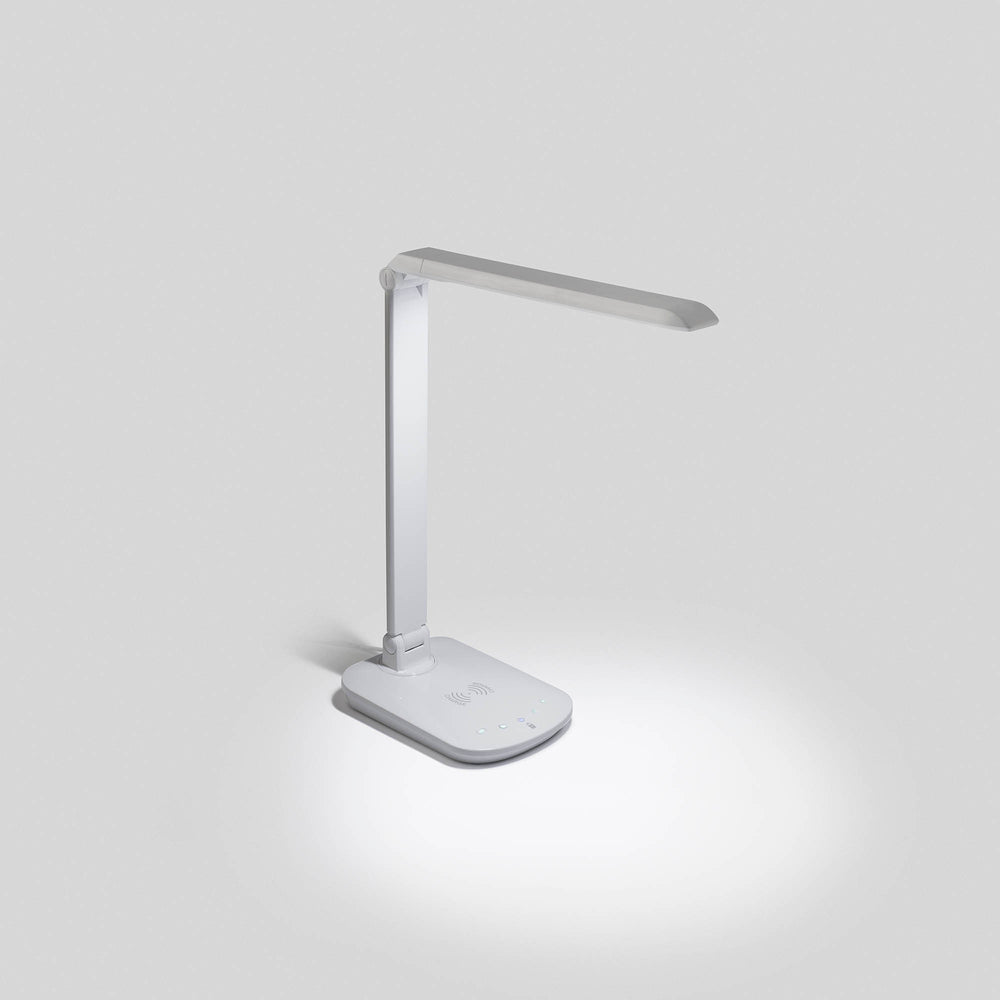Faro ANOUK White induction charging table lamp 53416
