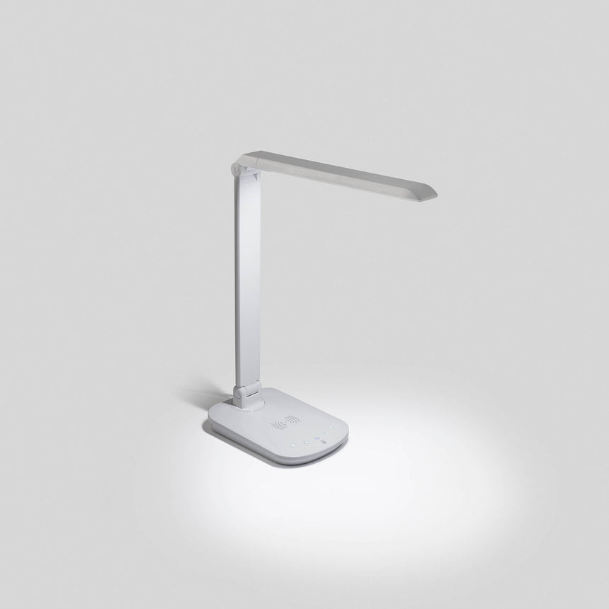 Faro ANOUK White induction charging table lamp 53416