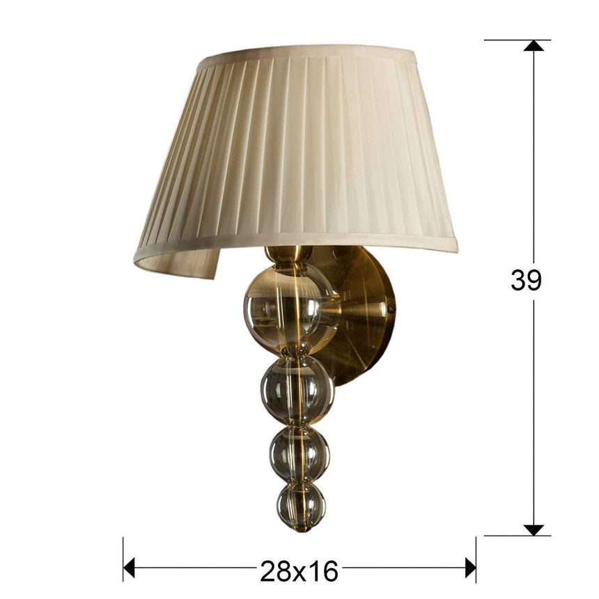 Lámpara aplique de pared Schuller Mercury champán y encintado 663618 - vista alternativa