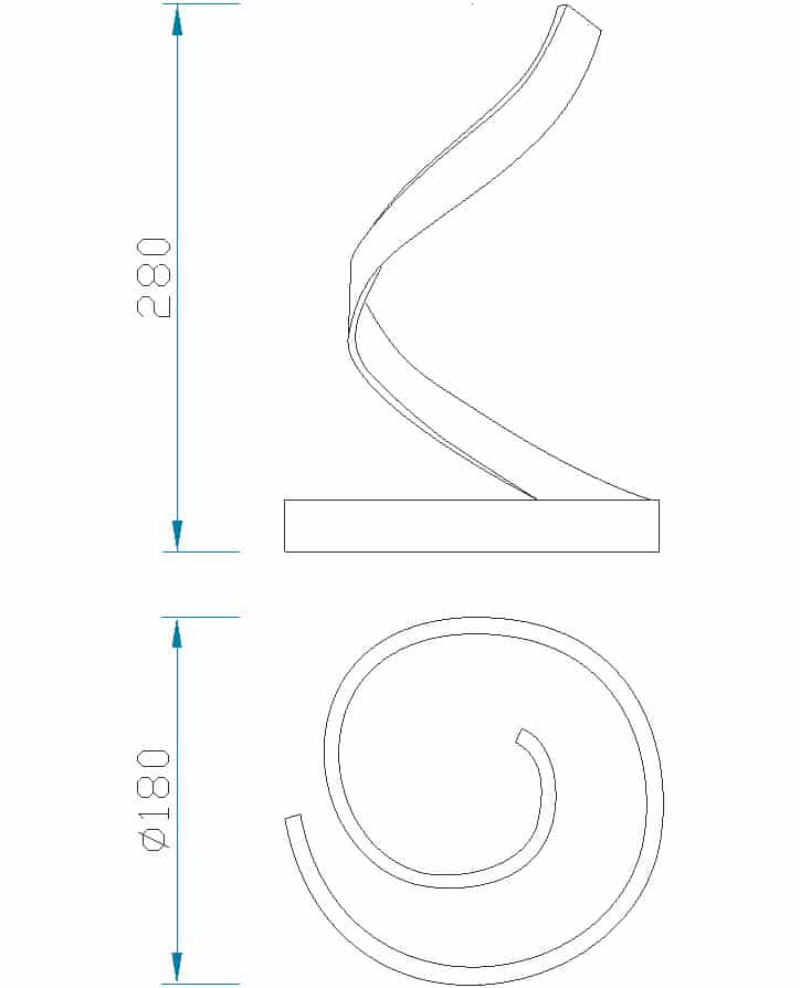 Mantra Nur Forja Sobremesa dorado 5366
