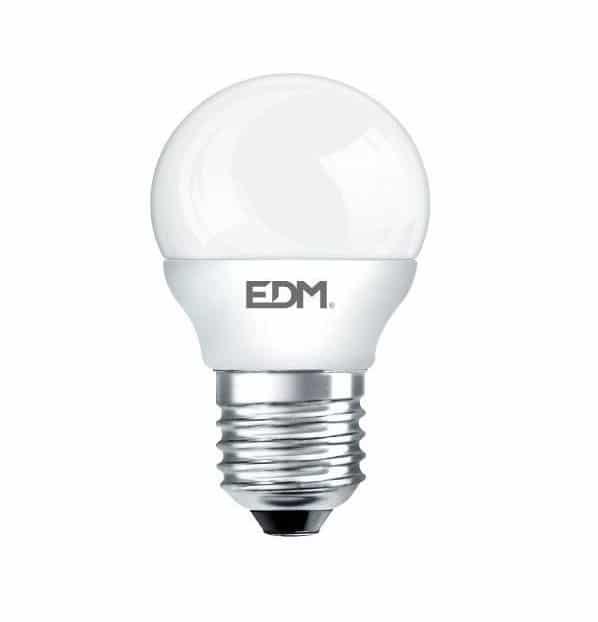 Elektro3 BOMBILLA ESFERICA LED E27 7W 600 LUMENS 6400K LUZ FRIA EDM