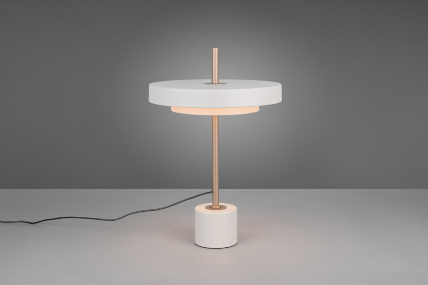 Lámpara de sobremesa Trio Keaton LED gris cálido 45,5cm 540210176