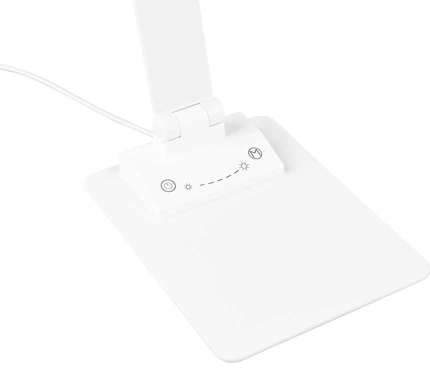 Lámpara de sobremesa Trio Travis LED blanco mate táctil 71,9cm 545310131
