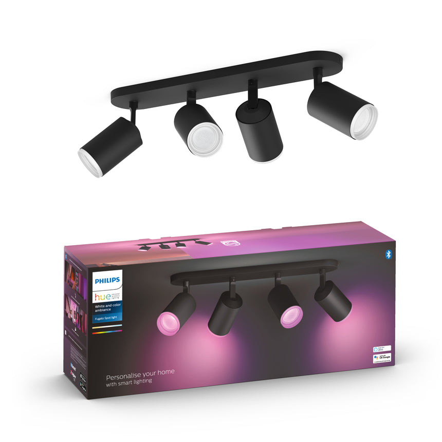 Philips Hue White and Color Ambiance Foco Fugato negro RGBW 4,2W 1600lm 8720169319394