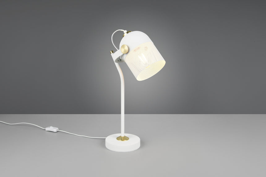 Lámpara de sobremesa Trio Mixa LED blanco mate 2700K 45cm 548200131